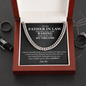 To My Father In Law Cuban Chain Link Gift | Father of the Bride Groom Gift | Gift For Husband's Dad | Thank You For Raising The Man Of My Dreams