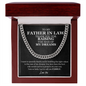 To My Father In Law Cuban Chain Link Gift | Father of the Bride Groom Gift | Gift For Husband's Dad | Thank You For Raising The Man Of My Dreams