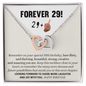 Sarcastic 30th Birthday Necklace Gift For Woman, Interlocked Heart Necklace, Meaningful 30th Gift