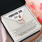 Sarcastic 30th Birthday Necklace Gift For Woman, Interlocked Heart Necklace, Meaningful 30th Gift