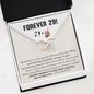 Sarcastic 30th Birthday Necklace Gift For Woman, Interlocked Heart Necklace, Meaningful 30th Gift