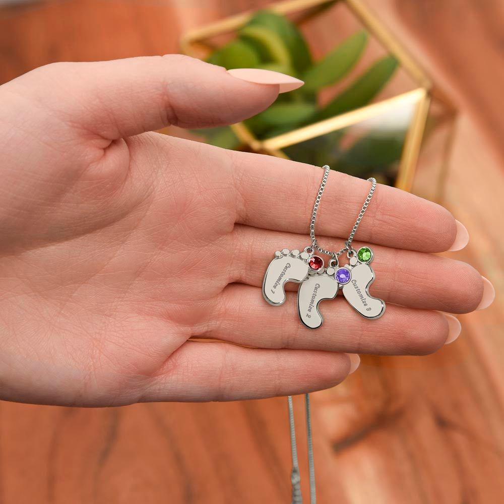 Mommy To Be Birthstone Necklace, First Mother's Day Gift, New Mom Gift, 1st Mothers Day, Gift From Baby Bump