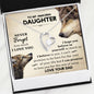 To My Amazing Daughter Never Forget How Much I love You Heart Necklace