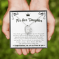 For Our Daughter, I Am Proud Of You Graduation Love Necklace | Graduation Gift From Mom and Dad