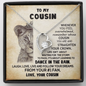 To My Cousin Straighten Your Crown Forever Love Necklace | Gift for Cousin, Birthday, Graduation Gift