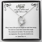 To My Mom Funny Forever Love Necklace | Gift to Mother from Daughter | Mother's Day, Birthday Gift