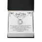 To My Bonus Mom Funny Forever Love Necklace | Gift to Step-Mom, Step-Mother, Adoptive Mom, Other Mom from Son | Mother's Day, Birthday Gift