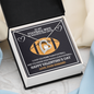 To My Football Wife Happy Valentine's Forever Love Necklace