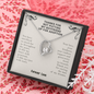 Thanks For Not Putting My Boyfriend Up For Adoption Forever Love Necklace | Boyfriend's Mom Gift from Girlfriend | Mother's Day, Christmas, & Birthday Gift