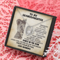 To My Granddaughter Straighten Your Crown Forever Love Necklace | Gift from Grandma, Granddaughter Birthday , Graduation Gift