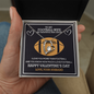 To My Football Wife Happy Valentine's Forever Love Necklace