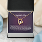 To My Boyfriend's Mom I Fell In Love With The Boy You Raised Forever Love Necklace | Boyfriend's Mom Gift from Girlfriend | Mother's Day, Christmas, & Birthday GiftTo My Boyfriend's Mom I Fell In Love With The Boy You Raised Forever Love Necklace | Boyf