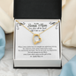 To My Bonus Mom Funny Forever Love Necklace | Gift to Step-Mom, Step-Mother, Adoptive Mom, Other Mom from Son | Mother's Day, Birthday Gift