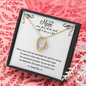 To My Mom Funny Forever Love Necklace | Gift to Mother from Son | Mother's Day, Birthday Gift
