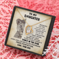 To My Daughter Straighten Your Crown Forever Love Necklace | Gift from Dad, Daughter Birthday , Graduation Gift