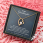 To My Granddaughter My Love For You Will Never Fade Forever Love Necklace | Granddaughter Gift From Grandmother for Birthday, Graduation