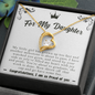 For My Daughter, I Am Proud Of You Graduation Love Necklace | Graduation Gift From Mom, Dad