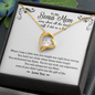 To My Bonus Mom Funny Forever Love Necklace | Gift to Step-Mom, Step-Mother, Adoptive Mom, Other Mom from Son | Mother's Day, Birthday Gift