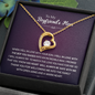 To My Boyfriend's Mom I Fell In Love With The Boy You Raised Forever Love Necklace | Boyfriend's Mom Gift from Girlfriend | Mother's Day, Christmas, & Birthday GiftTo My Boyfriend's Mom I Fell In Love With The Boy You Raised Forever Love Necklace | Boyf
