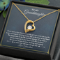 To My Granddaughter Always Keep Me in Your Heart Forever Love Necklace | Granddaughter Gift From Grandmother for Birthday, Graduation