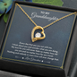 To My Granddaughter My Love For You Will Never Fade Forever Love Necklace | Granddaughter Gift From Grandmother for Birthday, Graduation