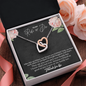 To My Ride Or Die Our Hearts Are Connected Interlocked Heart Necklace | Best Friend, Unbiological Sister, Bonus Sister Gift