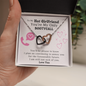 To My Hot Girlfriend You'Re My Only Booty Call Interlocked Heart Necklace | Sarcastic Funny Valentine's Gift For Her