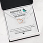 To My Girlfriend Distance Means So Little Heart Necklace | Long Distance Relationship Necklace To Girlfriend