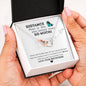 To My Girlfriend Distance Means So Little Heart Necklace | Long Distance Relationship Necklace To Girlfriend