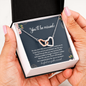 You'll Be Missed So Glad Our Paths Crossed Interlocking Hearts Necklace | Farewell Gift for Coworker | New Job Gift | Fresh Start Gift for Coworker