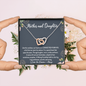 Mother and Daughter Connected Forever Necklace, Mother's Day Gift for Mom from Daughter, Mom Birthday Gift, Mom Necklace, Mother's Day Gift