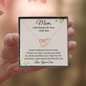 To My Bonus Mom Interlocking Hearts Necklace| I will Always Be Your Little Boy| Gift for Mom from Son| Gift from Son to Mom| Gift for Moms Birthday, Mother's Day Gift