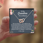 To My Grandma I'm Still Your Little Girl Interlocked Hearts Necklace | Gift from Granddaughter | Wedding Day Gift for Grandma/Grandmother