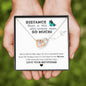 To My Girlfriend Distance Means So Little Heart Necklace | Long Distance Relationship Necklace To Girlfriend