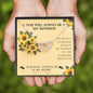 You Will Always Be My Sunshine Interlocked Heart Necklace
