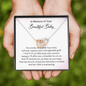 In Memory Of Your Beautiful Baby I'll Offer You A Shoulder To Cry On Interlocked Heart Necklace | Loss of Baby Gift | Pregnancy Loss Gift | Sorry For Your Loss Gift