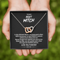 To My Best Witch We Have Each Other Double Heart Necklace | Best Witches Necklace: Gift for Coven Sisters, Celestial Sisters