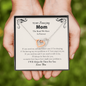 To My Mom The Bond We Have Is Forever Necklace | Mom Gift From Son and Daughter | Mothers Day Gift