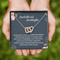 Grandmother & Granddaughter Our Hearts Are Connected Forever Interlocked Hearts Necklace | Gift from Granddaughter | Birthday, Christmas, Wedding Day, & Mother's Day Gift for Grandma/Grandmother