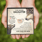 To My Daughter This Old Wolf Has Your Back Heart Necklace from Your Step-Mom