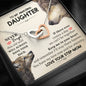 To My Daughter This Old Wolf Has Your Back Heart Necklace from Your Step-Mom