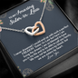 To My Amazing Sister In Law Interlocked Heart Necklace | Sister in Law Gift, Sister in Law Necklace
