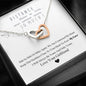 To My Girlfriend Distance Means So Little When Someone Means So Much Heart Necklace