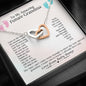 To My Amazing Future Grandma Interlocked Heart Necklace | Baby Announcement | Grandmother Announcement Necklace | Grandma To Be Gift