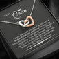 To My Queen Living The Dream Interlocking Heart Necklace | Anniversary Gift For Girlfriend | Gift for Girlfriend, Girlfriend Gift