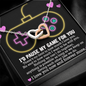 To My Gaming Partner, I Would Pause My Game For You Interlocker Heart Necklace | Valentine's Gift For Girlfriend, Wife | Gaming Couple