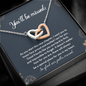 You'll Be Missed So Glad Our Paths Crossed Interlocking Hearts Necklace | Farewell Gift for Coworker | New Job Gift | Fresh Start Gift for Coworker