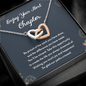 Enjoy Your Next Chapter Be Proud Of The Work You Have Done Interlocking Hearts Necklace | Farewell Gift for Coworker | New Job Gift | Fresh Start Gift for Coworker