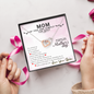 Funny Mothers Day Message Card Necklace | Mom You Are The Best Card for Mom from Daughter | Mother's Day Gift From Daughter