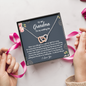 To My Grandma I'm Still Your Little Girl Interlocked Hearts Necklace | Gift from Granddaughter | Wedding Day Gift for Grandma/Grandmother